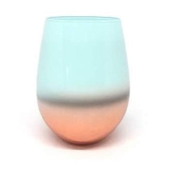 Candle Classic Pale Blue and rose gold 80hours