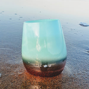Candle Classic Pale Blue and rose gold 80hours