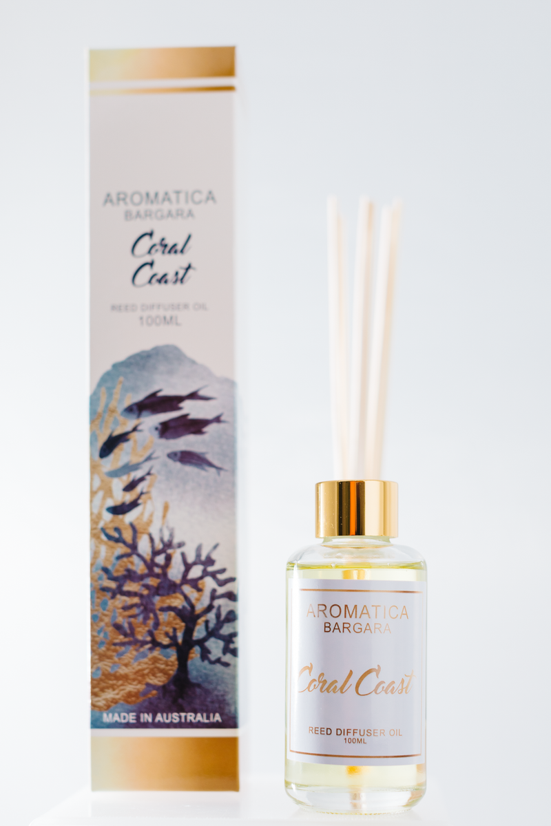 Reed Diffuser Coral Coast 100ml – Aromatica Bargara